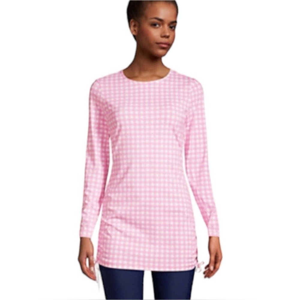 Lands End X Draper James Rash Guard Swim Tunic Top NWT